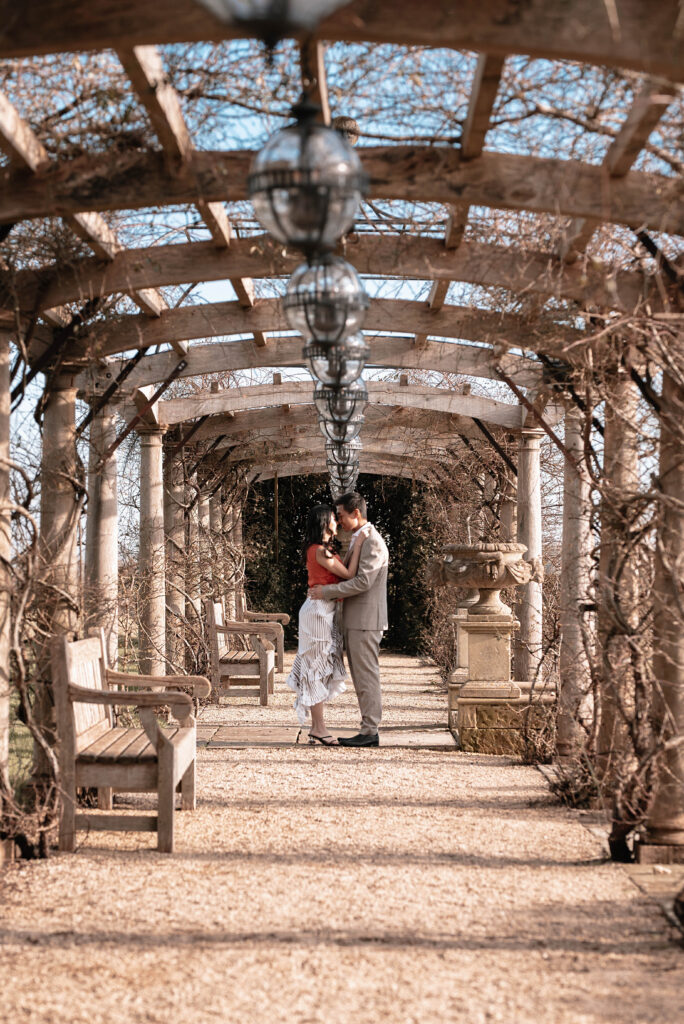 An engagement photoshoot at the couples proposal site