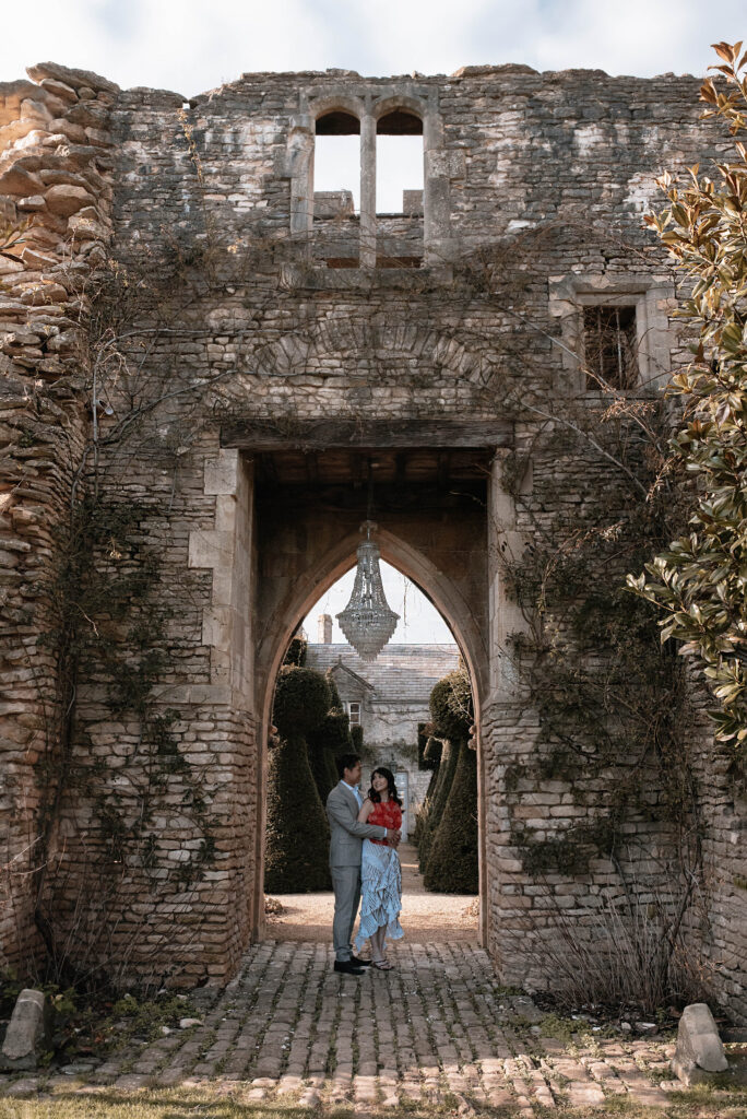 An engagement photoshoot at the couples proposal site