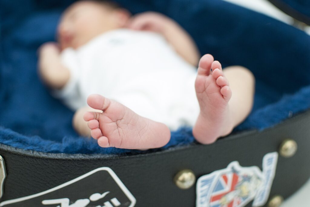 Newborn photography of babys feet capturing the details